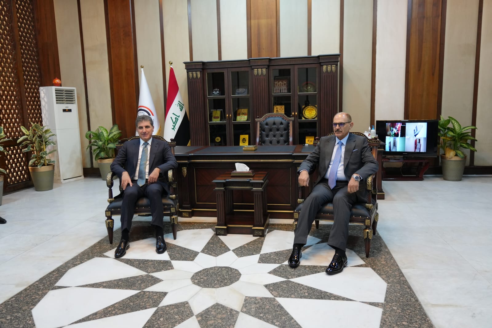 The President of the Federal Supreme Court receives the President of the Kurdistan Region